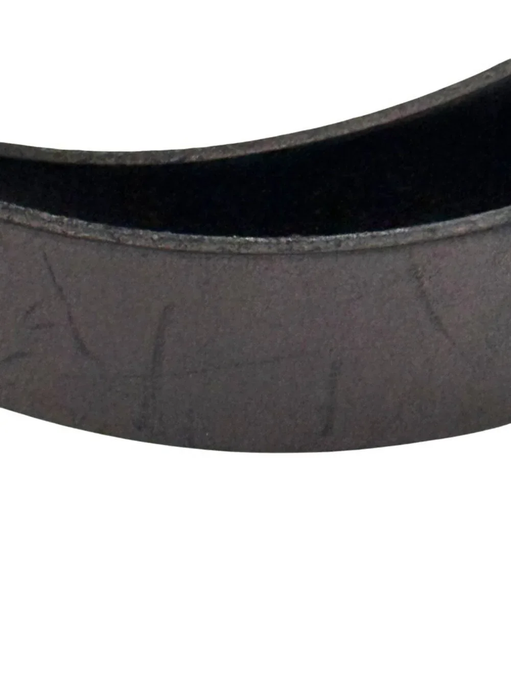 Frye Women's Leather Belt Silver Buckle & Studs Espresso Brown Metallic Size M